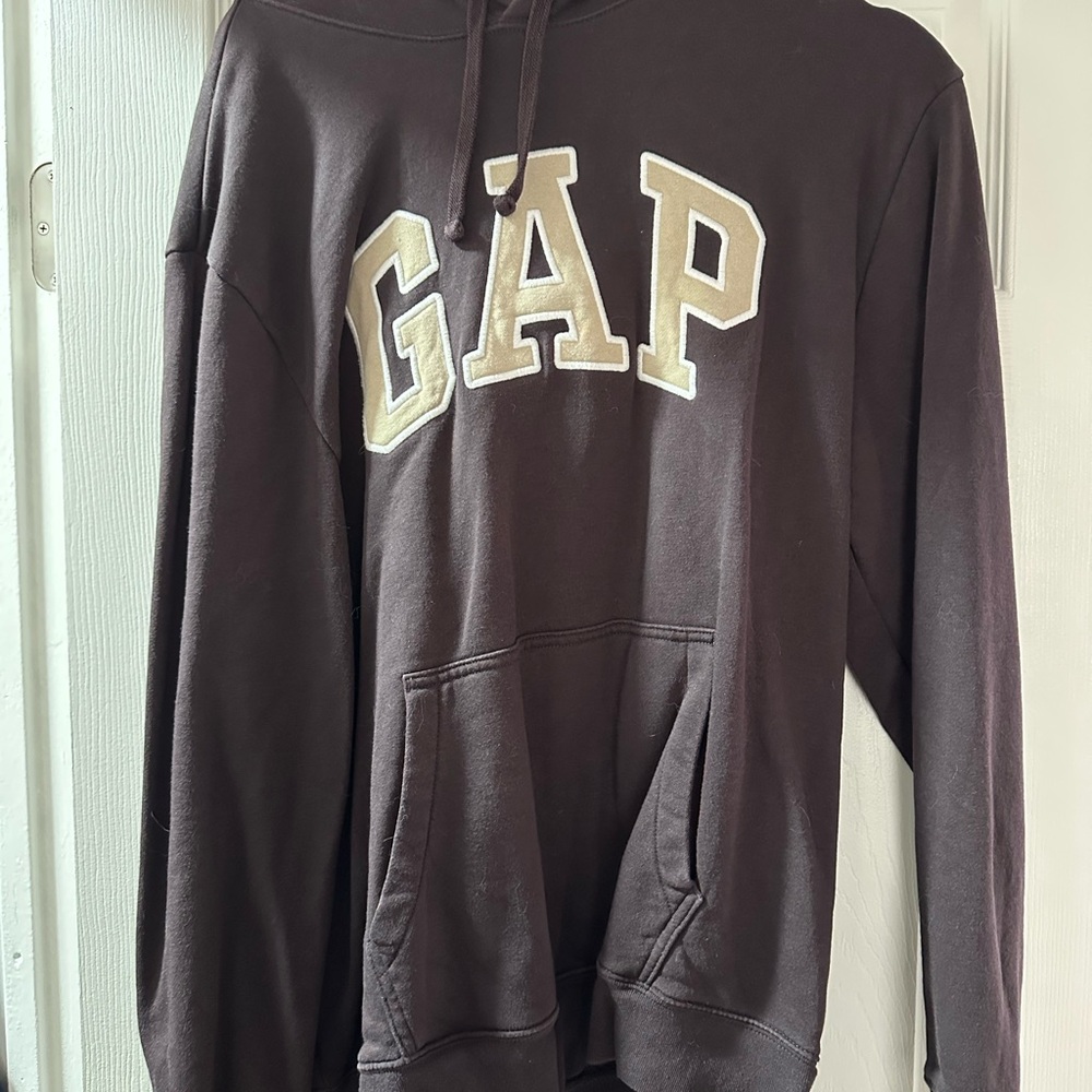 GAP Men's Dark Brown Hoodie Sweater